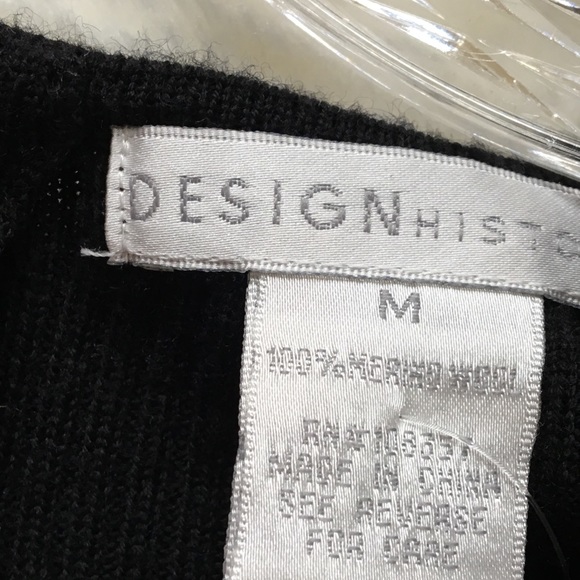 DESIGN HISTORY 💯% merino wool black dress M - Picture 5 of 11